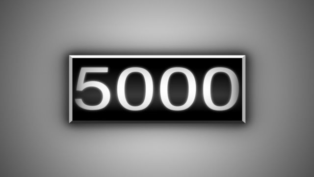 Loopable odometer animation.