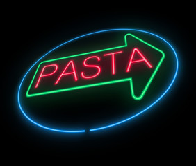 Neon pasta sign.