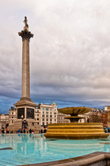 Trafalgar Square in London