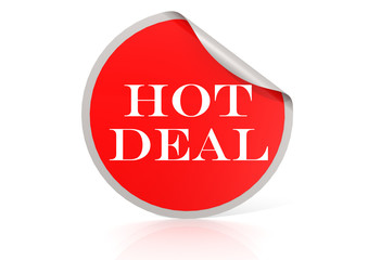 Hot deal Red round sticker