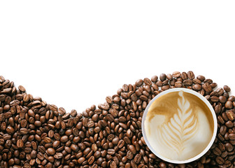 Coffee beans background