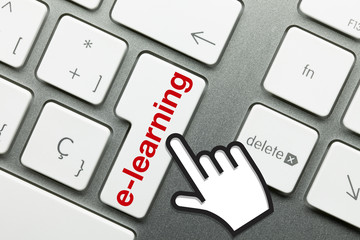 e-learning keyboard Hand