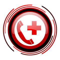 Obraz premium emergency call icon