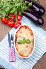 Baked vegetables with cheese