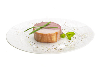 Bacon with vegetables