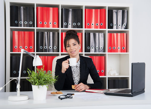 business woman in office