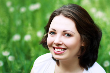 Fototapeta premium young happy woman