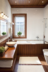Interior of bathroom