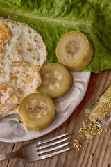 яичница с кабачками и специями