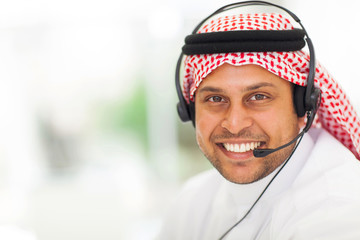 arabic business man with headphone