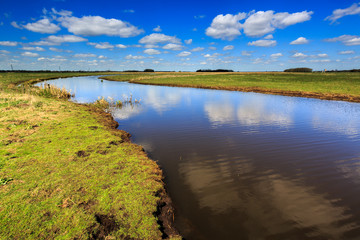 Landscape with beautiful cloudscape