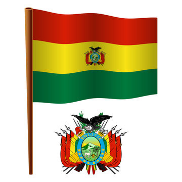 bolivia wavy flag