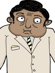 Disturbed Businessman