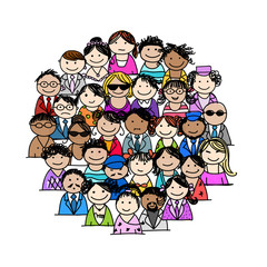 Group of people for your design