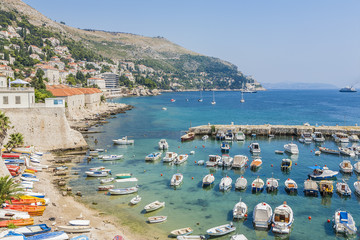 Old Port in eastern part of Old Town of Dubrovnik. Croatia