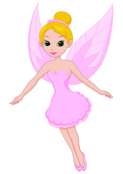 Illustration of cute fairy cartoon
