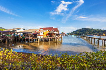 Fototapeta premium The village on the water