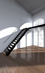 modern loft interior - Treppe