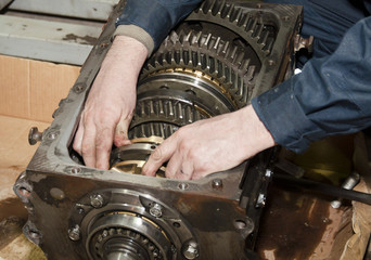 transmission repair close up