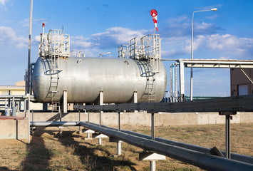 fuel tanks for boiler-house on industrial site