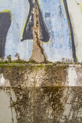 Old wall, abstract background, textures, expression, dirty