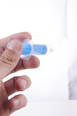 Syringe isoletd on white