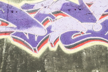 Dirty wall with urban textures graffiti, abstract grunge grafiti