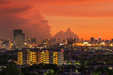 Cityscape view of Bangkok