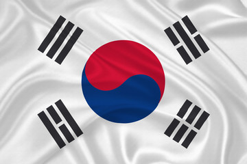 Fototapeta premium Flaga Korei Południowej