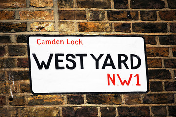 Fototapeta premium London Street Sign, Camden