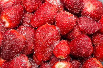 Strawberries With Sugar Topping