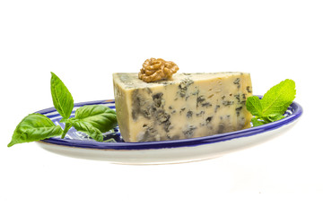 Dor blue cheese with herbs, nuts and honey