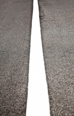 Fototapeta premium Asphalt read with white marking line