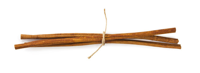 cinnamon sticks with clipping path