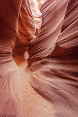 Famous view in Antelope Canyon