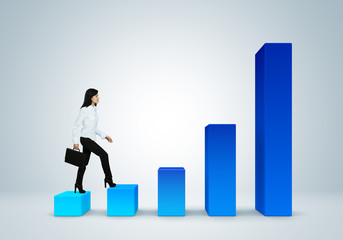 Financial report & statistics. Business success concept.