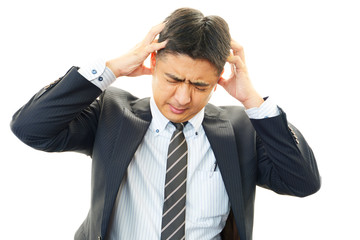 苦悩するビジネスマン