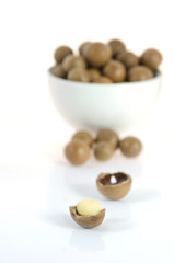fruits on white