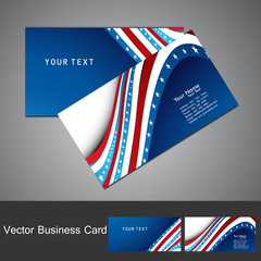Business card set wave design vector illustration