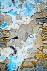 Vieux mur coloré