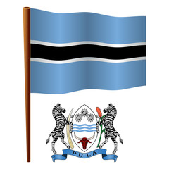 botswana wavy flag