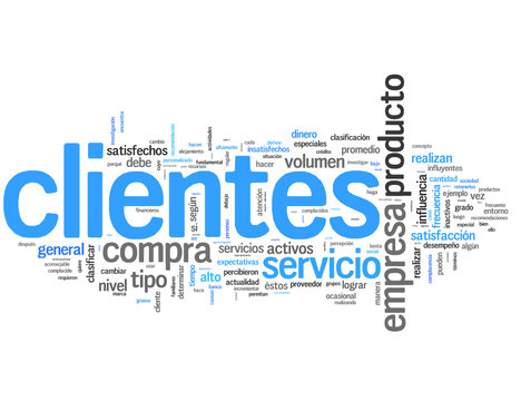 Clientes (cliente, consumidor; tag cloud español)