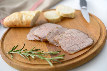 Sliced roast beef