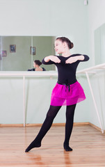 girl at the ballet class