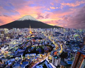 Photo sur Plexiglas Mont Fuji Tokyo et Fuji