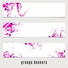 Grunge Banners. Watercolor vintage background.