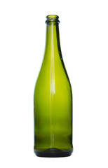 Champagne bottle isolated on a white background