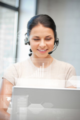 futuristic female helpline operator