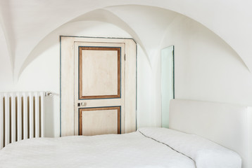 beautiful hotel room in old historic building, Palazzo Cicala - obrazy, fototapety, plakaty