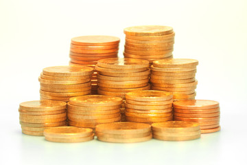 Gold coin stack